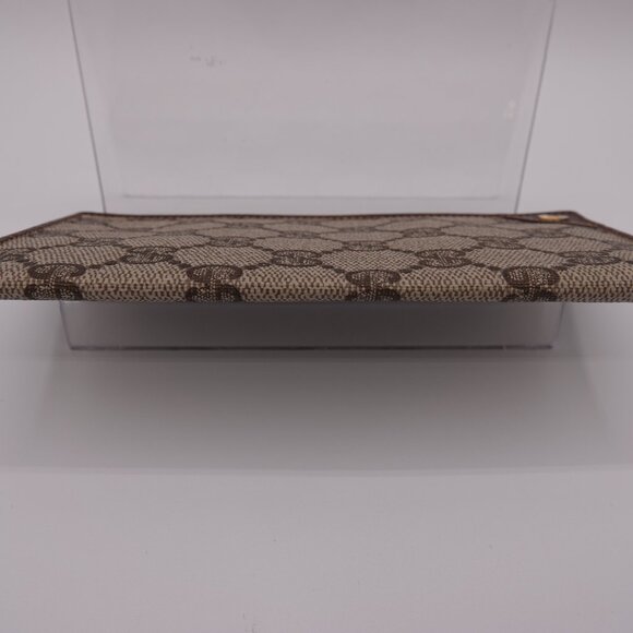 Gucci Supreme Leather Bi-Fold Long Vintage Wallet Walnut - Picture 7 of 7